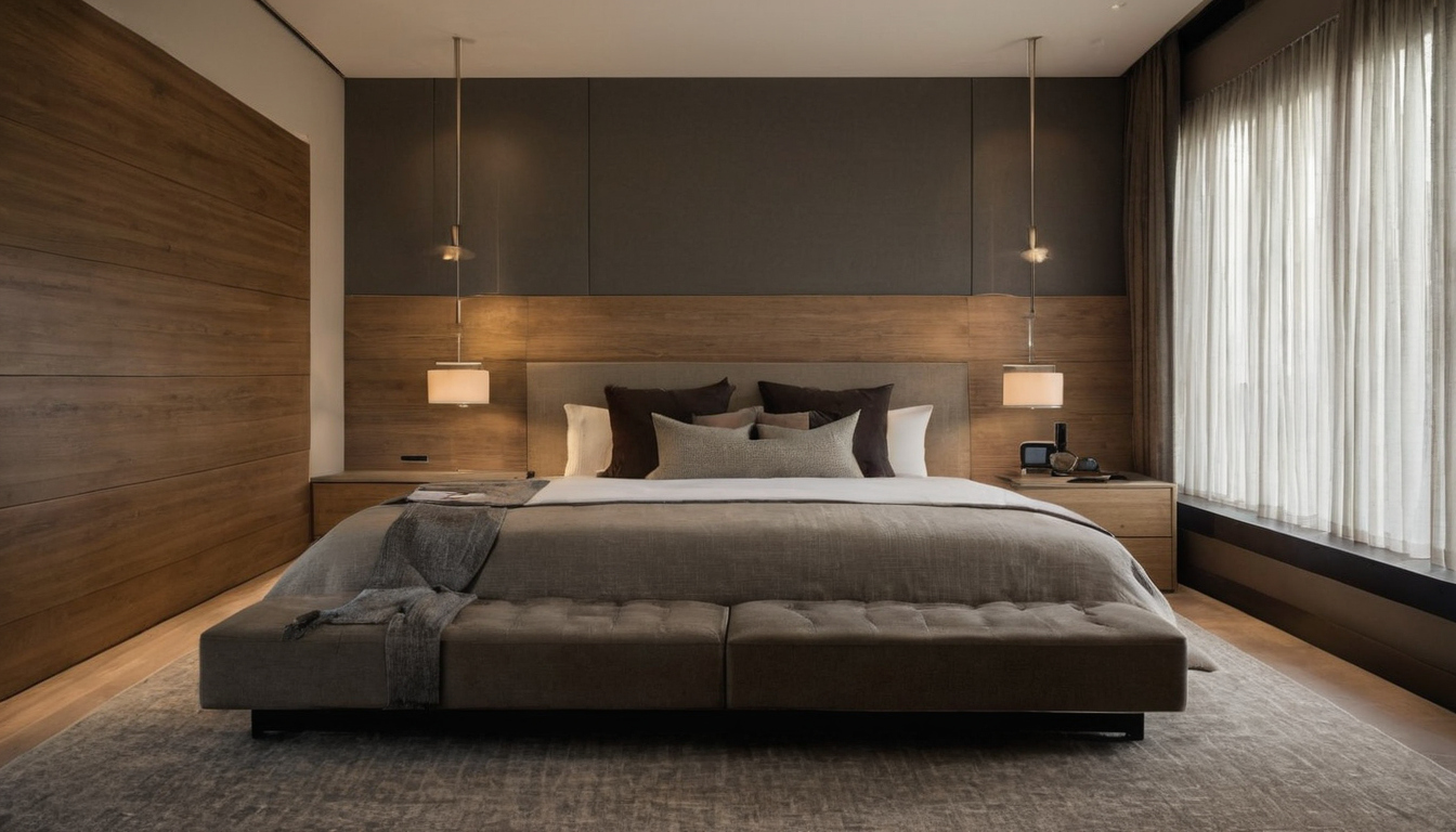 How much furniture belongs in a bedroom before the room starts to fail shown in a luxury residential interior
